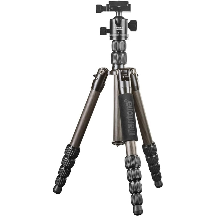 Штатив Mantona Light Traveller 131,5 см: легкий штатив з алюмінію, до 5 кг, з кульковою головкою та Arca-Swiss