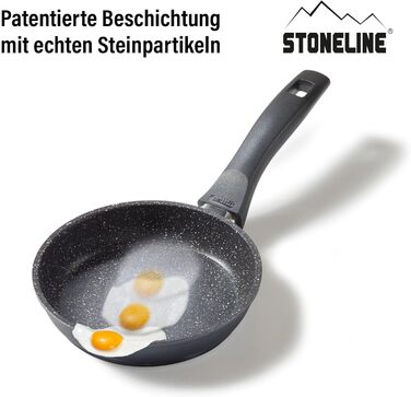 Сковорода STONELINE 16 см з антипригарним покриттям (камінь), для індукційних плит, сіра