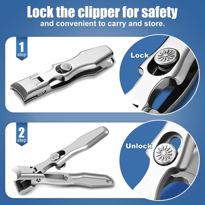 Ножиці для нігтів для людей похилого віку з товстими нігтями, кутовий насаджувач, широкі ножиці для великих пальців ніг, гострі ножиці для нігтів, чоловічі/жіночі ножиці для нігтів (прямі та широкі ножиці для великих пальців ніг)