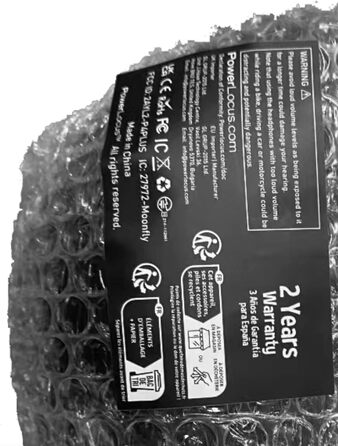 PowerLocus Bluetooth навушники Over-Ear, бездротові, складні, з мікрофоном, Hi-Fi стерео, глибокий бас, м'які амбушюри, для телефону, планшета, ПК - асфальтово-сірий