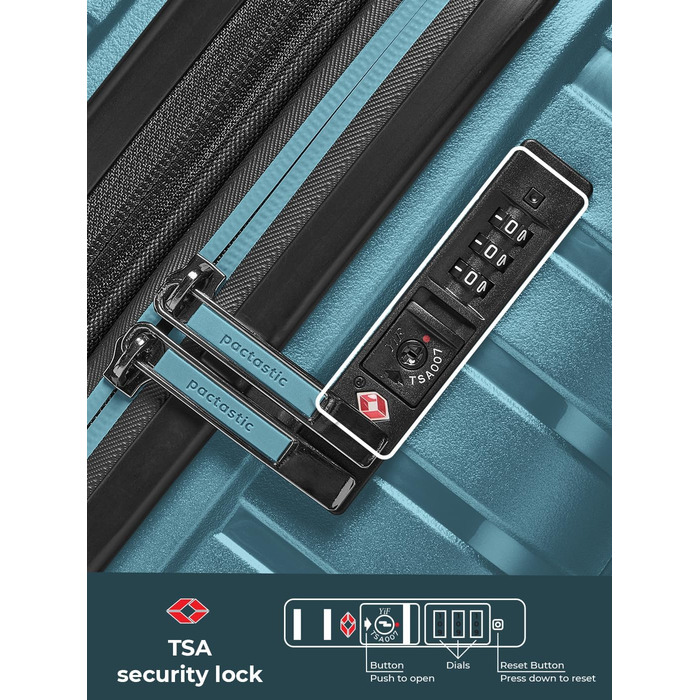 Чохол-валіза на колесах середнього розміру 66 см, розширюється до 75 літрів, з TSA-замком, з поліпропілену, 4 колеса, Collection 04, Ice-blue Metallic