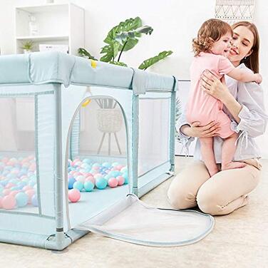 Манеж Star Ibaby Oxford XL для немовлят, ультралегкий, сірий