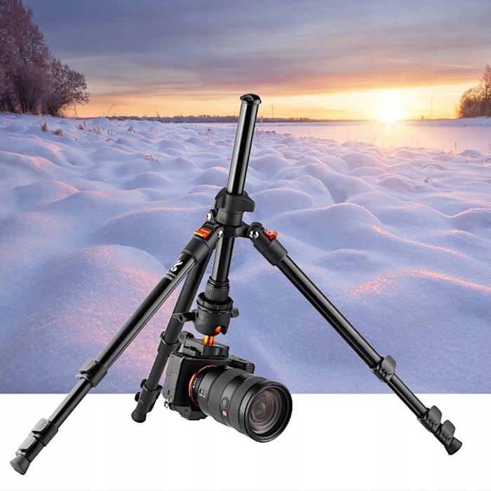 Штатив K&F Concept з кріпленням K09.101V1 K234A0+BH-28L, 163 см, чорний