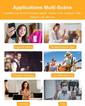 Бездротовий петличний мікрофон Lavalier з Lightning-роз'ємом для iPhone/iPad/Android. Безшумовий, 120м, CP1(A)