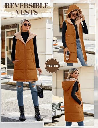 Жіноча тепла в'язана куртка з капюшоном Tuopuda, флісова підкладка, зимова куртка з капюшоном, тепла зимова куртка, повсякденна куртка з капюшоном, термо комір, блискавка, осінь/зима (світло-коричнева, S)