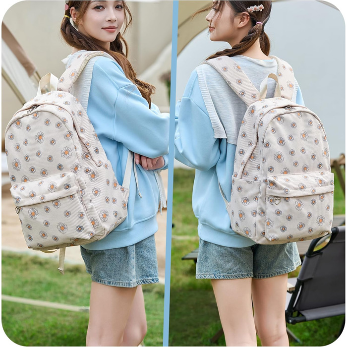 Шкільний рюкзак для дівчаток: легкий, для підлітків, з відділенням для ноутбука (вишня)