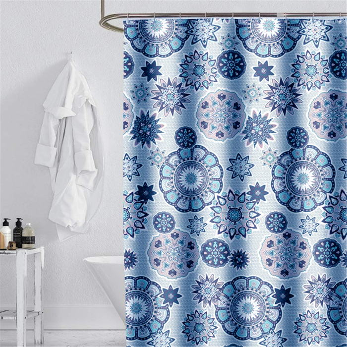 YISHU Shower Curtain 180x200 cm Mandala