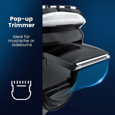 Електричний чоловічий бритва SweetLF SWS7105 з тримером, кейсом, IPX7, LED дисплеєм & для мокрого/сухого гоління