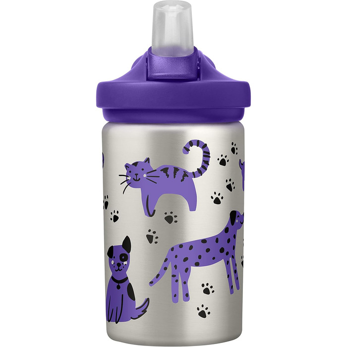CamelBak Unisex – Eddy+ Baby Water Bottle, Cats & Dogs, One Size