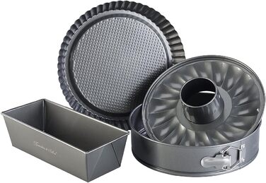 Набір форм для випічки Rosenstein & Söhne: 5 шт. з антипригарним покриттям (форми для тортів, випічки)