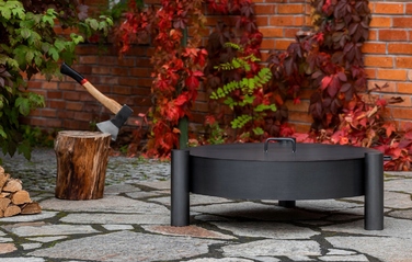 Садове вогнище CookKing зі сталі 80 см з кришкою