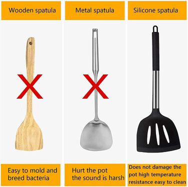 Набір кухонних помічників 15 шт. з силікону з нержавіючою сталею, включає мірні ложки