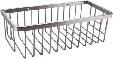 Konhard CS004 Rectangular Storage Stainless Steel Shower Caddy Brushed Shower Shelves SUS304 Stainless Steel Rustproof