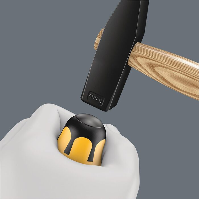 Набір викруток Wera 932/918/6 Kraftform Plus, 6 шт, ударостійкі, стамеска, з тримачем