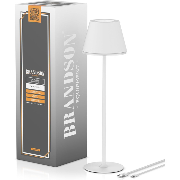 Світлодіодний акумуляторний настільний світильник Brandson з димером та сенсорним керуванням - рожевий (набір 2 шт.)