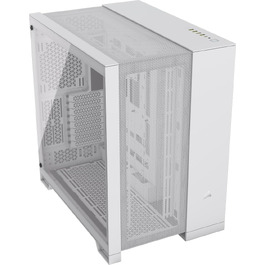 Корпус для ПК Corsair 6500D Airflow Mid-Tower ATX, двокамерний дизайн, підтримка Reverse Connection материнських плат, білий