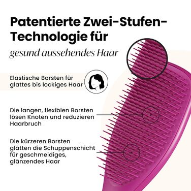Тізер Tangle Teezer Ultimate Detangler – Щітка для розчісування мокрого та сухого волосся. Розплутує всі типи волосся, зменшує ламкість та видаляє ковтуни. Чорний (Electric Raspberry)