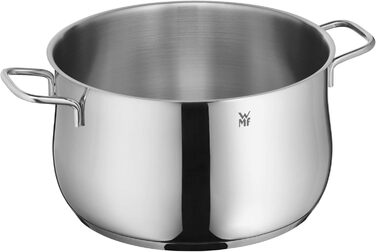 Каструля WMF Diadem Plus 24 см з кришкою, 4,5 л, нержавіюча сталь, для індукції, без покриття, макарони