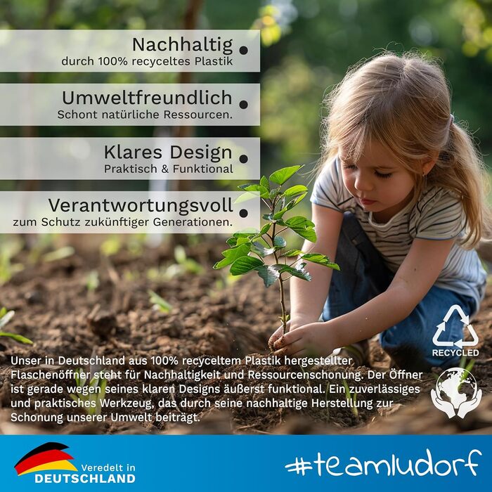 Персоналізований жовтий відкривачка для пляшок #teamludorf з гравіюванням фото, логотипу або тексту – подарунок для пива, металевий відкривачка з кришкою