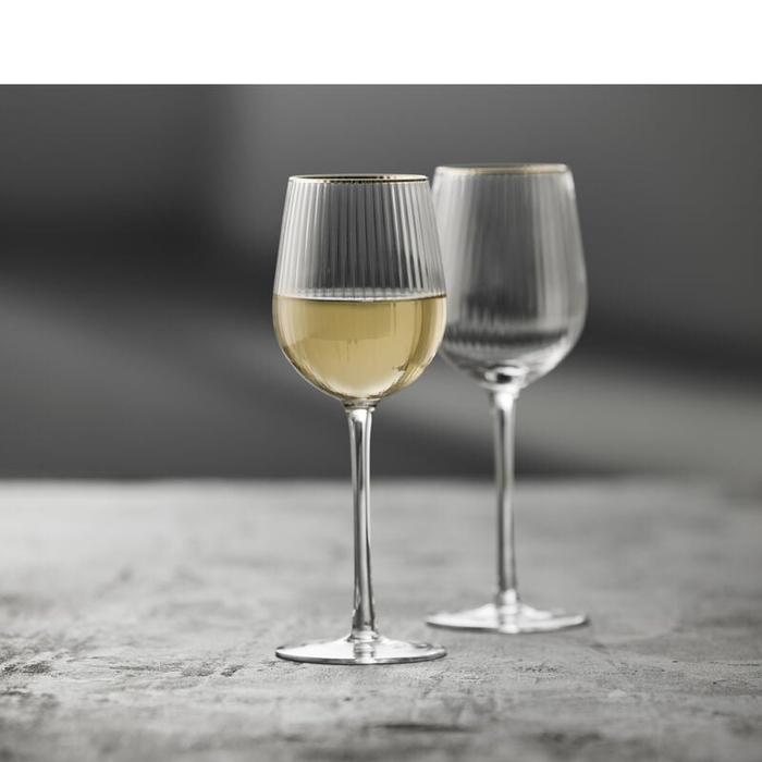 Келихи для білого вина Lyngby Glass Palermo, білі, 300 мл, 4 шт.