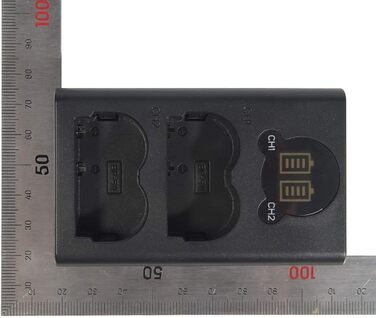 Запасна батарея DSTE 2X BP-511 + подвійне USB-зарядне пристрій з LCD-дисплеєм для Canon EOS (10D, 20Da, 300D, 30D, 40D, 50D, D30, D60, DM-MV100Xi, DM-MV430, DM-MV450, DM-MVX1i)