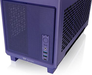 Корпус Thermaltake Mini-ITX TR100 Future Dusk: 18.4л, Dual-Chamber, PCIe 4.0, підтримка AIO 280мм, тихий Airflow