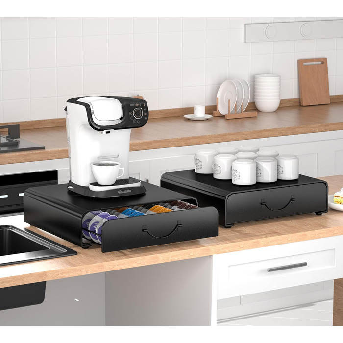 Тримач для капсул Tassimo на 64 капсули, металевий, для кавових капсул, органайзер, стійка, ящик для капсул, на 64 капсули