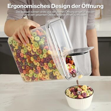 Набір контейнерів для зберігання YASHE 6 шт., 3.7L, герметичні, BPA-free, для кухні