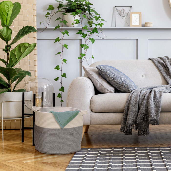 Корзина для зберігання Relaxdays з бавовни
