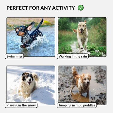 Водонепроникний нашийник для собак CollarDirect, регульований, силікон та пластик, стійкий до запахів, легко миється, безпечна застібка, для малих, середніх та великих собак (XL (45-66 см), S (25-33 см), Червоний)