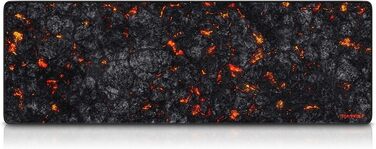 Миша для геймінгу TITANWOLF XXXL 1200x400 мм з малюнком Lava - великий килимок для миші, підвищена точність