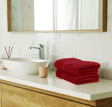 Utopia Towels - 8-Piece Cotton Towel Set with Hangers - 2 Bath Towels, 2 Hand Towels, and 4 Washcloths - (Electric Blue)