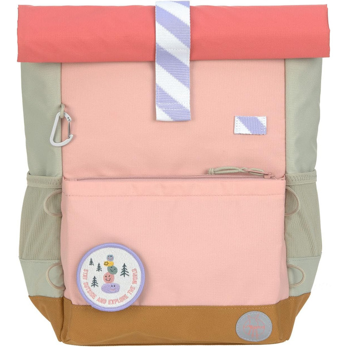 Дитячий рюкзак LÄSSIG з нагрудним ремінцем, 12 літрів, водонепроникний, Rolltop, зелено-блакитний