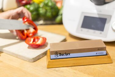 Набір точильних каменів Bacher Premium: 400/1000. Точильний камінь, камінь для заточування, з навчальною інструкцією