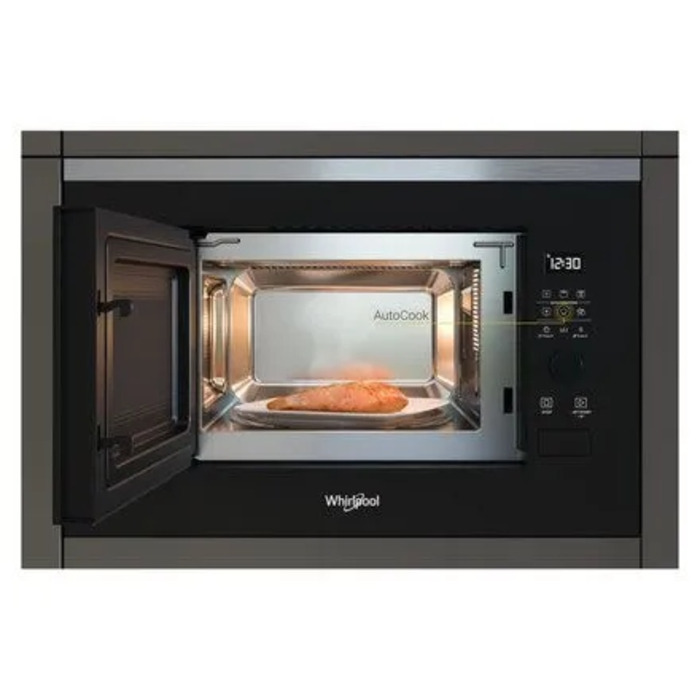 Вбудована мікрохвильова піч Whirlpool WMF200G з грилем, 800 Вт, чорна