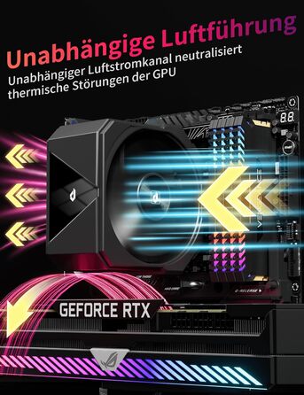 upHere UP1 Elite KC4C - Кулер для процесора з RGB підсвічуванням, 120мм, сумісний з AMD AM4/AM5 та Intel