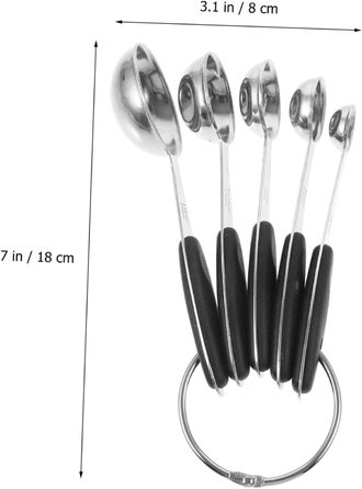 Cabilock 1 Set Stainless Steel Measuring Spoons Coffee Cups with Lid Teaspoons Pantry Cup Measuring Dry Measuring Cups Measuring Table Measuring Cups Utensil Gadgets Silica Gel
