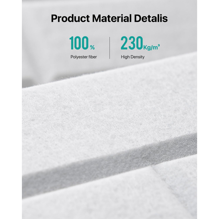 Самоклеючі акустичні панелі для звукоізоляції стін, шумопоглищаючі плити типу «цегла» високої щільності для декору та звукозахисту, 30x30x0.9 см (чорний/білий, 18 шт)