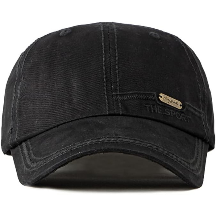 Кепка бейсболка YAMEE унісекс чорного кольору, для чоловіків та жінок, підходить для активного відпочинку, риболовлі та кемпінгу