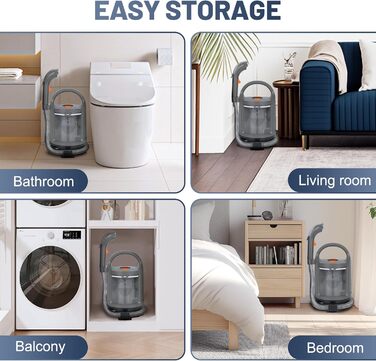 Портативний мийкий пилосос 400W з 2-танком для чищення диванів, килимів, авто та постільної білизни