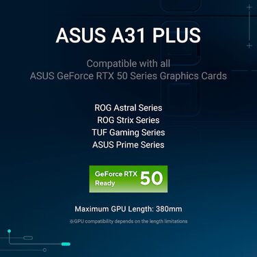 Корпус ПК ASUS A31 PLUS TG ARGB White ATX з RGB підсвічуванням, скляна передня панель, підтримка 360-мм радіаторів та відеокарт до 380 мм, білий колір