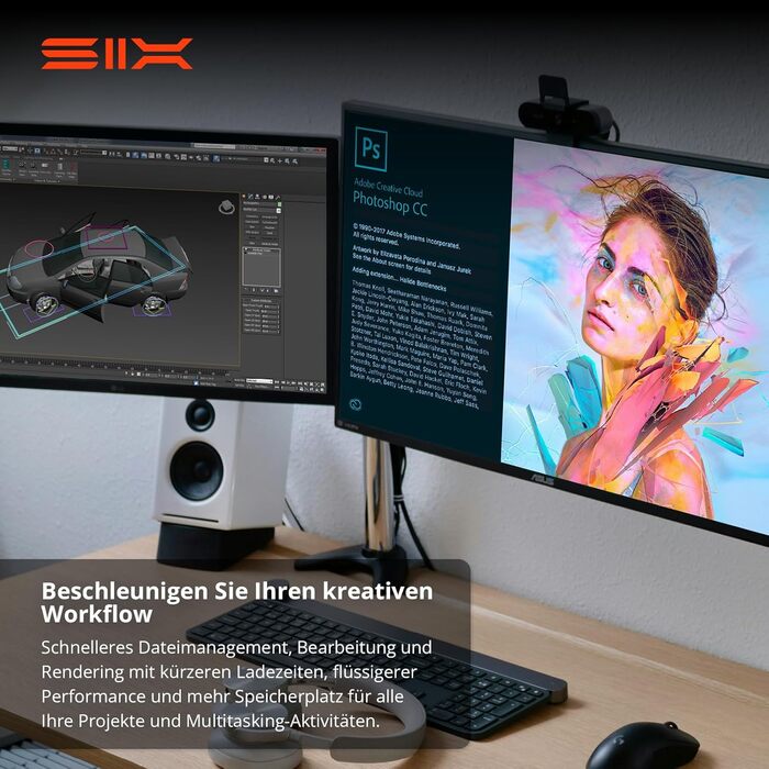 SSD NVMe M.2 PCIe 4.0 2TB X7400 з радіатором - для ігор, PS5, ноутбук, ПК