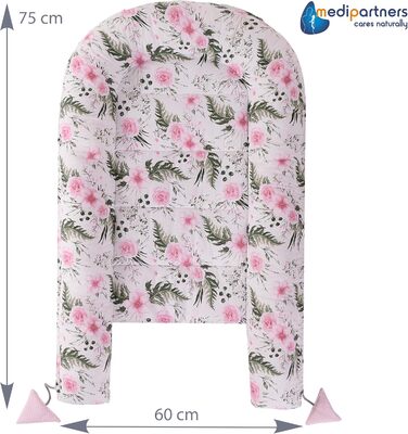 Килимок для кота та собаки Medi Partners 75x60x10 см: м'яке ліжко-гніздо з зірками (рожевий)