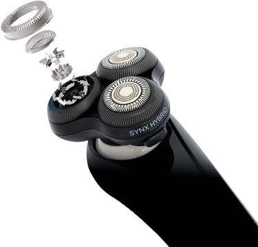 Електричний чоловічий бритва Remington X5 з гібридною системою SynX та тримером, Rotationsrasierer XR1755, чорний