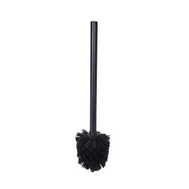 Relaxdays Bamboo Toilet Set - Black 2in1