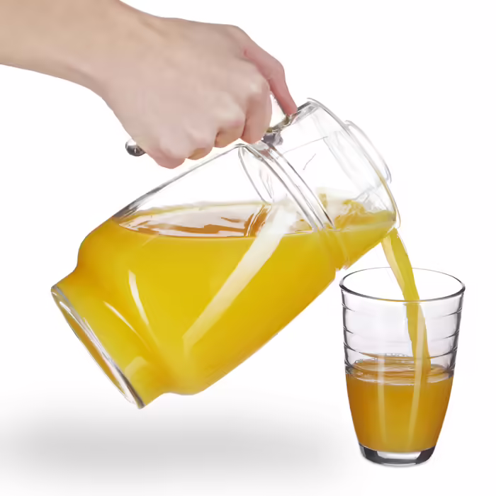 Relaxdays Glass Mug with Lid