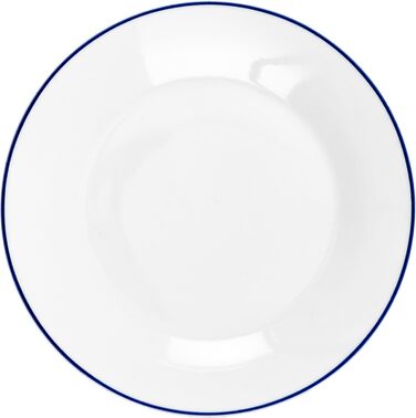 Набір посуду Baroni Home Blue Line (18 предметів) для 6 осіб: тарілки, супові тарілки, десертні тарілки, порцеляна