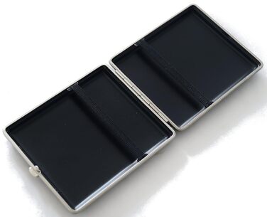 GERMANUS Cigarette Case, Made in Germany, Black, 100 mm