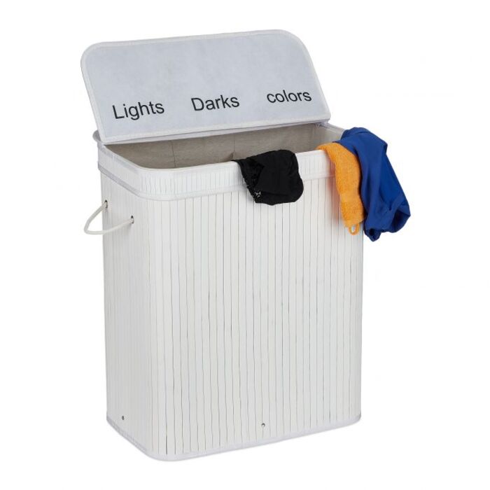 Relaxdays Laundry Sorter made of Bamboo