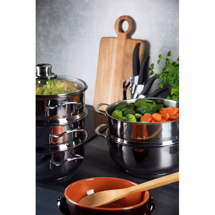 Excelsa Steamer, Stainless Steel, 4-Piece